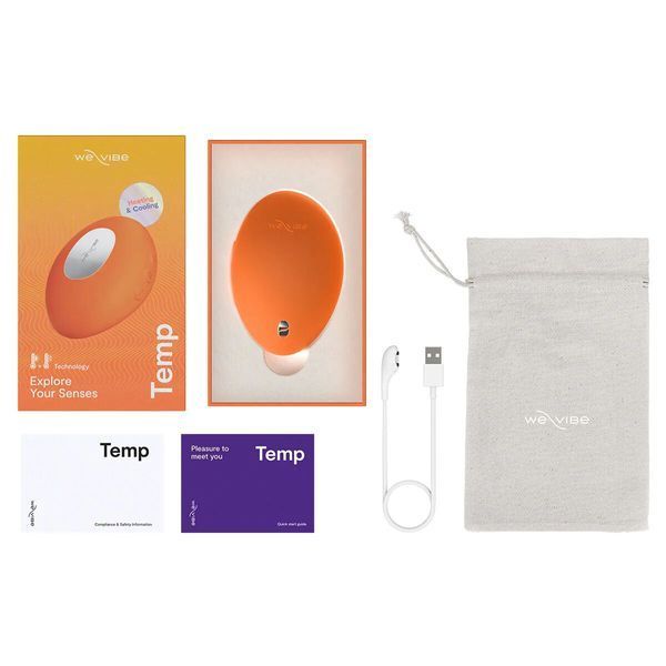 Вібратор We-Vibe Temp Tangerine SX3858 фото - купити в секс-шопі Чорний Кролик