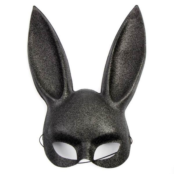 Маска з блискітками Glitter Masquerade Rabbit Mask від Leg Avenue 480271 фото