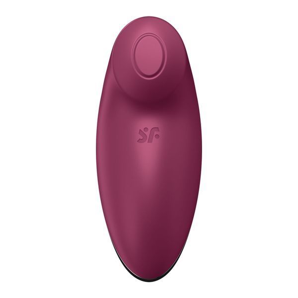 Вібростимулятор-пульсатор Satisfyer Tap & Climax 2 Blue, ефект постукування пальцем SX2185 фото - купити в секс-шопі Чорний Кролик
