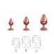 Металева анальна пробка із прикрасою у вигляді кристалу Dorcel - Diamond Plug Rose Gold S SO5534 фото 2