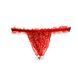 Набір Intt BRAZILIAN PANTY RED: трусики на зав&rsquo;язках S-XL з перлинним кільцем + полунична змазка SO7128 фото 3