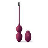 Вагінальні кульки Dorcel LOVE BALLS PLUM, вібрації та рухи внутрішньої кульки, пульт ДК SO7388 фото - купити в секс-шопі Чорний Кролик