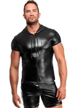 Чоловіча футболка з капюшоном Noir Handmade H085 Vexen hooded T-shirt M SX4188 фото - купити в секс-шопі Чорний Кролик