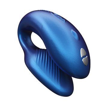 Смарт-вібратор для пар We-Vibe Chorus Cosmic Blue, сенсорне керування вібраціями стисненням пульта SO6923 фото - купити в секс-шопі Чорний Кролик