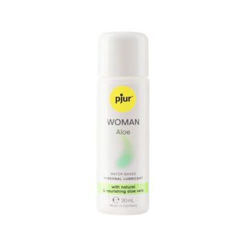 Лубрикант на водній основі pjur Woman Aloe 30 мл, з екстрактом алое, зволожувальний, без парабенів PJ13310 фото - купити в секс-шопі Чорний Кролик
