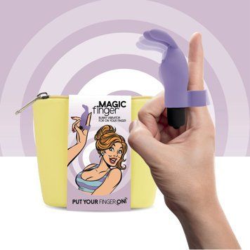 Вібратор на палець FeelzToys Magic Finger Vibrator Purple SO4435 фото - купити в секс-шопі Чорний Кролик