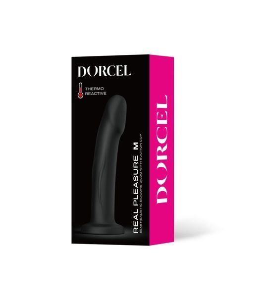 Фалоімітатор Dorcel Real Pleasure M Black SX2267 фото - купити в секс-шопі Чорний Кролик