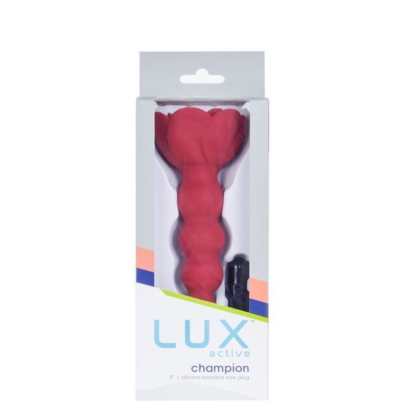 Анальний ланцюжок Lux Active с розой - Champion Rose SX3925 фото - купити в секс-шопі Чорний Кролик