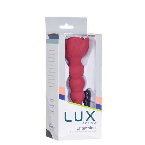 Анальний ланцюжок Lux Active с розой - Champion Rose SX3925 фото - купити в секс-шопі Чорний Кролик
