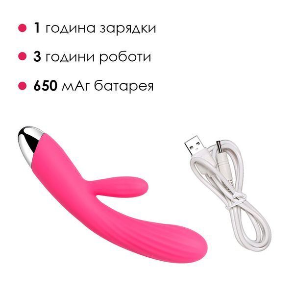 Інтелектуальний вібратор-кролик із підігрівом Svakom Angel Plum Red SO4848 фото - купити в секс-шопі Чорний Кролик