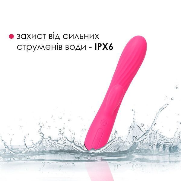 Інтелектуальний вібратор-кролик із підігрівом Svakom Angel Plum Red SO4848 фото - купити в секс-шопі Чорний Кролик