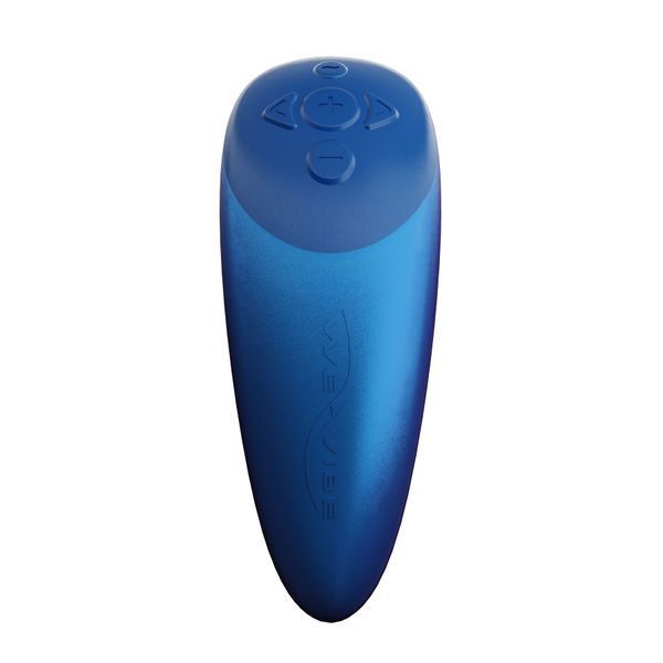 Смарт-вібратор для пар We-Vibe Chorus Cosmic Blue, сенсорне керування вібраціями стисненням пульта SO6923 фото - купити в секс-шопі Чорний Кролик