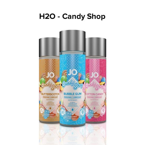 Лубрикант на водній основі System JO H2O &mdash; Candy Shop &mdash; Butterscotch (60 мл) без цукру та парабенів SO2617 фото - купити в секс-шопі Чорний Кролик