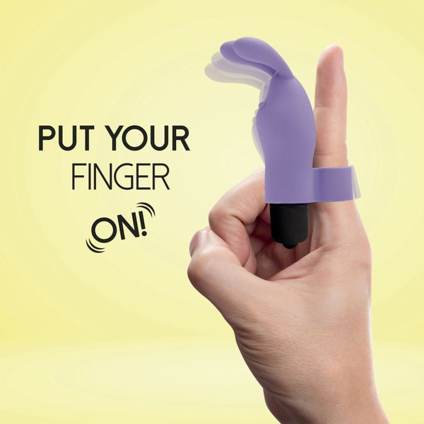 Вібратор на палець FeelzToys Magic Finger Vibrator Purple SO4435 фото - купити в секс-шопі Чорний Кролик