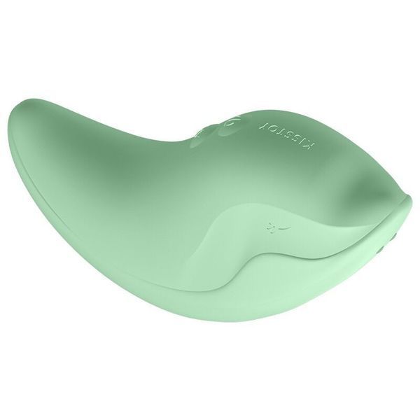Вібратор та кліторальний стимулятор KISSTOY Heidi Green SX3313 фото - купити в секс-шопі Чорний Кролик