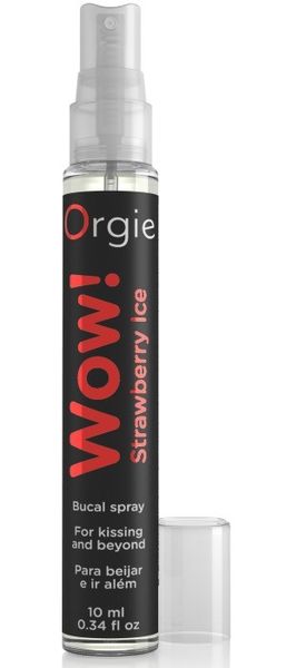 Спрей для мінету Orgie Wow Strawberry Ice, 10 мл 500544 фото - купити в секс-шопі Чорний Кролик