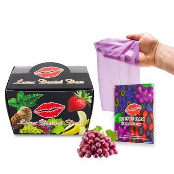 Набір латексних серветок Latex Dental Dams Grape 100 шт SX1269 фото - купити в секс-шопі Чорний Кролик