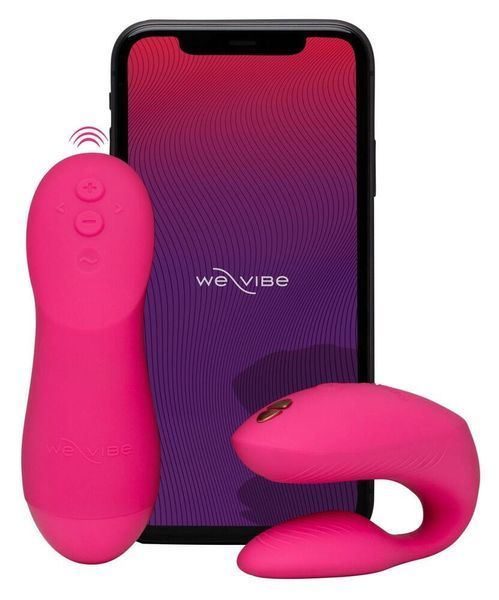 Смарт вібратор для пари We-vibe Chorus Pro (Electric Pink) 540106 фото - купити в секс-шопі Чорний Кролик