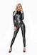 Комбінезон з мокрим ефектом Noir Handmade F293 Powerwetlook catsuit with front zipper, L SX0191 фото 2