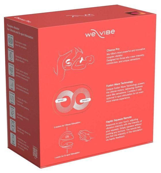 Смарт вібратор для пари We-vibe Chorus Pro (Electric Pink) 540106 фото - купити в секс-шопі Чорний Кролик