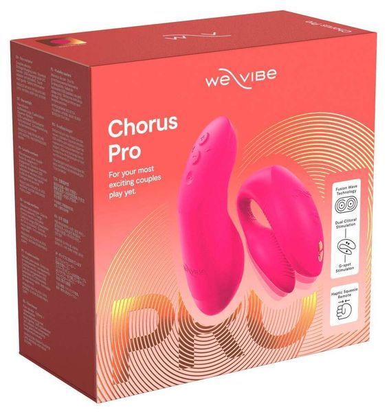 Смарт вібратор для пари We-vibe Chorus Pro (Electric Pink) 540106 фото - купити в секс-шопі Чорний Кролик