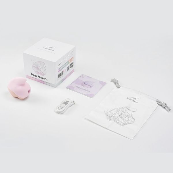 Вакуумний кліторальний смарт-стимулятор Magic Motion Unicorn Pink з вібрацією SO9601 фото - купити в секс-шопі Чорний Кролик