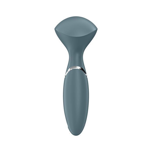 Вібромасажер Satisfyer Mini Wand-er Grey SO7793 фото - купити в секс-шопі Чорний Кролик