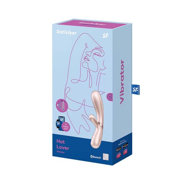 Смарт вібратор-кролик із підігрівом Satisfyer Hot Lover Nude SO5543 фото - купити в секс-шопі Чорний Кролик