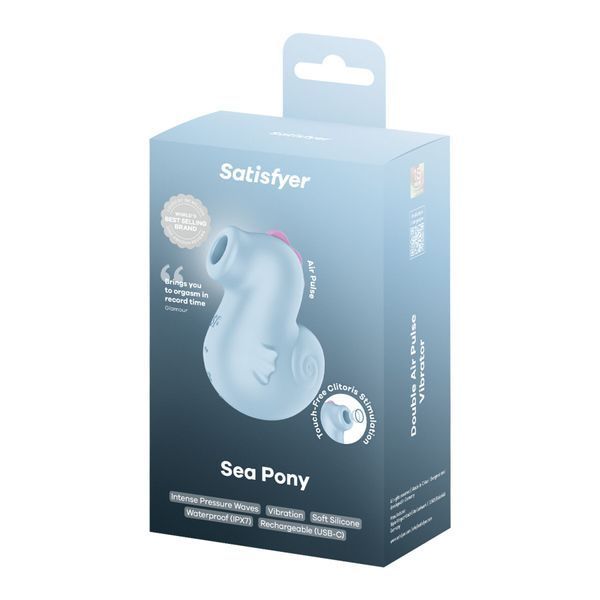 Вакуумний кліторальний стимулятор Satisfyer Sea Pony SX3540 фото - купити в секс-шопі Чорний Кролик