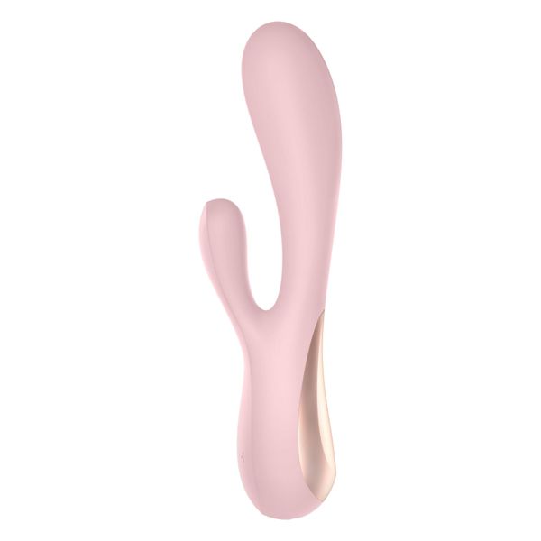 Смарт вібратор-кролик Satisfyer Mono Flex Mauve, 2 мотори, керування через інтернет SO3902 фото - купити в секс-шопі Чорний Кролик