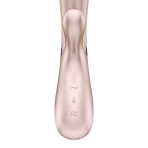 Смарт вібратор-кролик із підігрівом Satisfyer Hot Lover Nude SO5543 фото - купити в секс-шопі Чорний Кролик