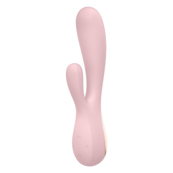 Смарт вібратор-кролик Satisfyer Mono Flex Mauve, 2 мотори, керування через інтернет SO3902 фото - купити в секс-шопі Чорний Кролик