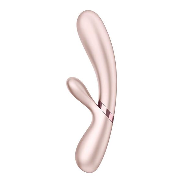 Смарт вібратор-кролик із підігрівом Satisfyer Hot Lover Nude SO5543 фото - купити в секс-шопі Чорний Кролик