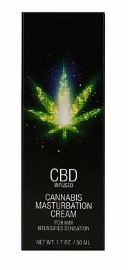 Стимулюючий крем для чоловіків Shots-CBD Cannabis Masturbation Cream For him, 50 ml PHA136 фото - купити в секс-шопі Чорний Кролик