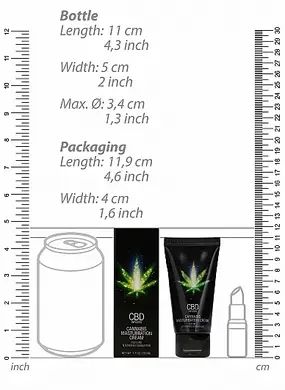 Стимулюючий крем для чоловіків Shots-CBD Cannabis Masturbation Cream For him, 50 ml PHA136 фото - купити в секс-шопі Чорний Кролик