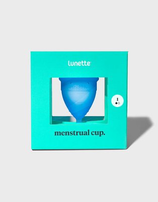 Менструальна чаша Lunette синя, модель 1 LUNETTE-2 фото