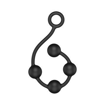 Анальні кульки Nexus Excite Medium Anal Beads, силікон, макс. діаметр 2,5 см SO3071 фото - купити в секс-шопі Чорний Кролик