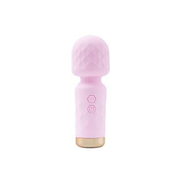 Вібромасажер M&rsquo;Lady Mini Vibrating Wand Pink SX3145 фото - купити в секс-шопі Чорний Кролик