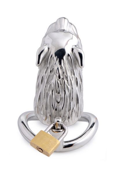 Клітка для пеніса Master Series: Tiger King Cock Cage With Lock, три кільця, замок, три ключі SO8795 фото - купити в секс-шопі Чорний Кролик
