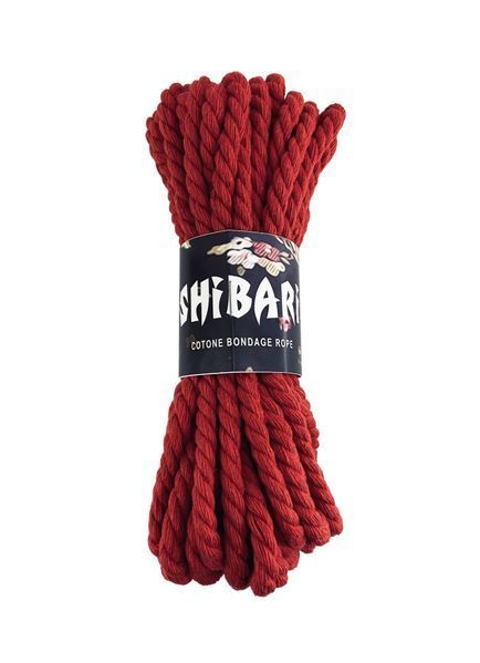 Бавовняна мотузка для шібарі Feral Feelings Shibari Rope, 8 м червона SO4003 фото - купити в секс-шопі Чорний Кролик
