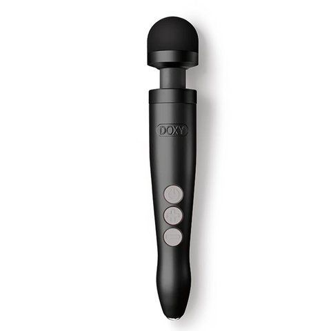 Вібромасажер DOXY Die Cast 3R - Matte Black, дуже потужний, перезаряджуваний, металевий корпус SO8024 фото - купити в секс-шопі Чорний Кролик