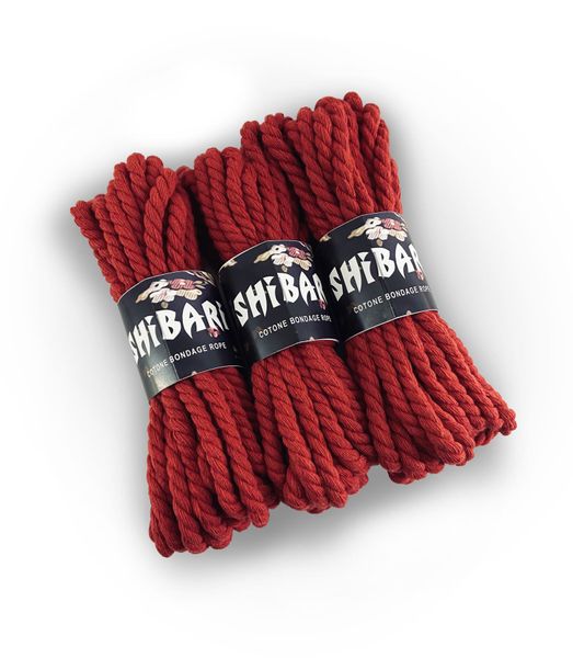 Бавовняна мотузка для шібарі Feral Feelings Shibari Rope, 8 м червона SO4003 фото - купити в секс-шопі Чорний Кролик