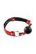 Кляп Fetish Tentation Premium Leather Gag with Silicone Ball (Red), силіконова кулька SX1100 фото 1