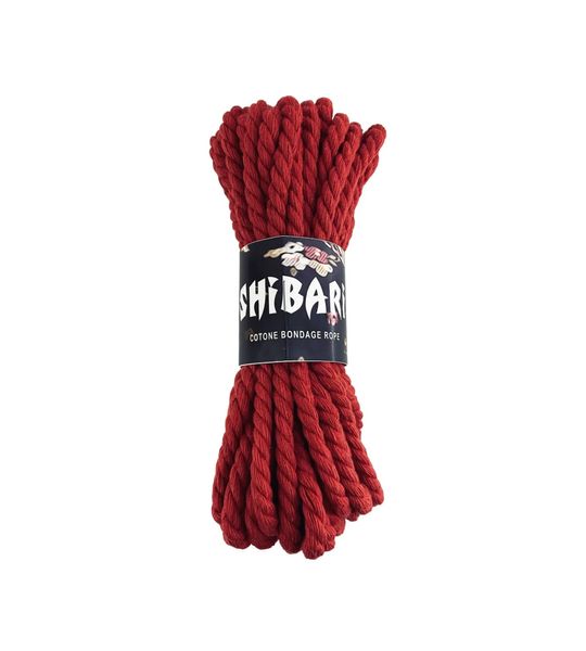 Бавовняна мотузка для шібарі Feral Feelings Shibari Rope, 8 м червона SO4003 фото - купити в секс-шопі Чорний Кролик