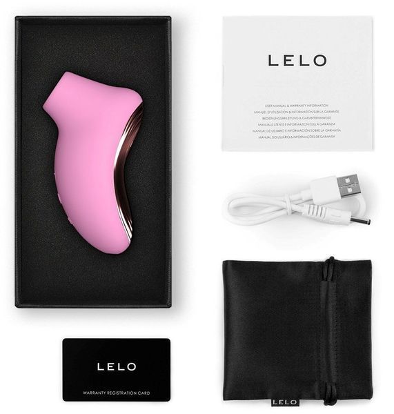 Звуковий стимулятор клітора LELO SONA 2 Travel Pink, тревел-версія, 12 режимів SX0699 фото - купити в секс-шопі Чорний Кролик