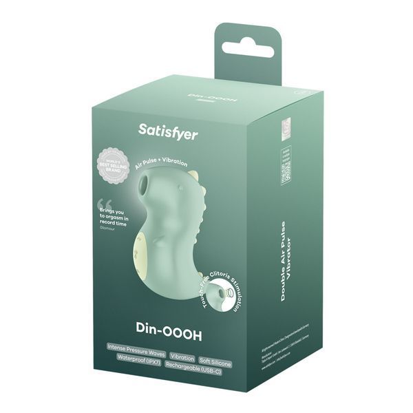 Вакуумний кліторальний стимулятор Satisfyer Din-OOH SX3541 фото - купити в секс-шопі Чорний Кролик