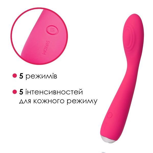 Вібратор для клітора та точки G Svakom Iris Plum Red SO4854 фото - купити в секс-шопі Чорний Кролик