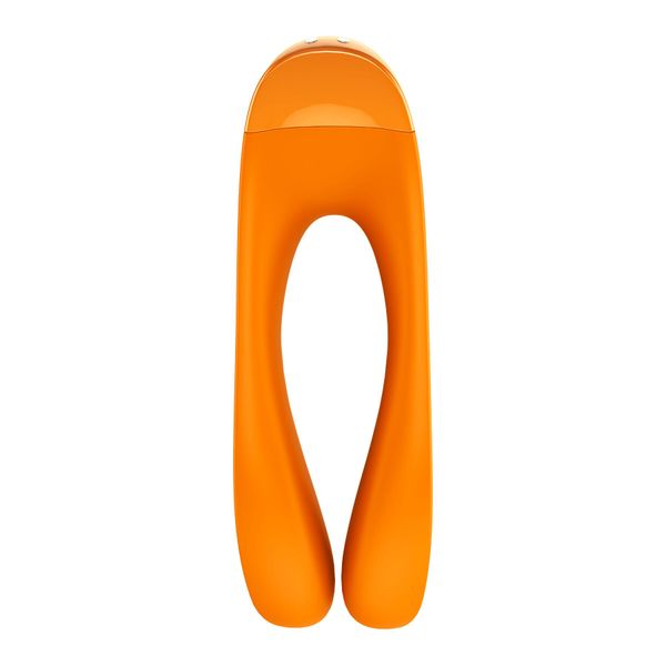 Вібратор на палець Satisfyer Candy Cane Orange SO4652 фото - купити в секс-шопі Чорний Кролик