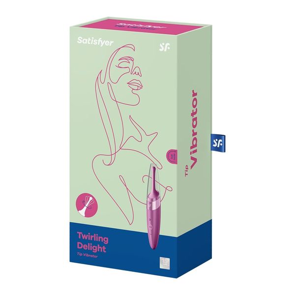 Вібратор для клітора Satisfyer Twirling Delight Berry SO5555 фото - купити в секс-шопі Чорний Кролик