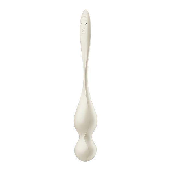Вагінальні смарт-кульки з вібрацією Satisfyer Love Birds 1 Connect App White, 78 г SX0569 фото - купити в секс-шопі Чорний Кролик
